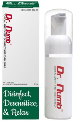 Dr Numb Anesthetic Foaming Soap