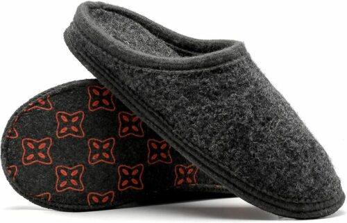 LE KAPMOZ Boiled Wool Mule Slippers