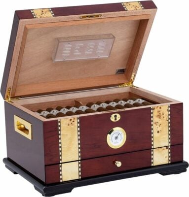 Quality Importers Solana Desktop Cigar Humidor
