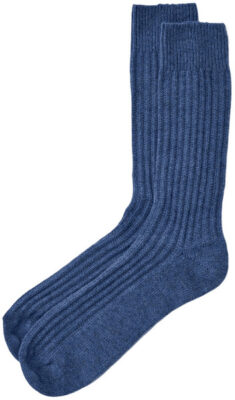 Toast Raised Ribbed Socks