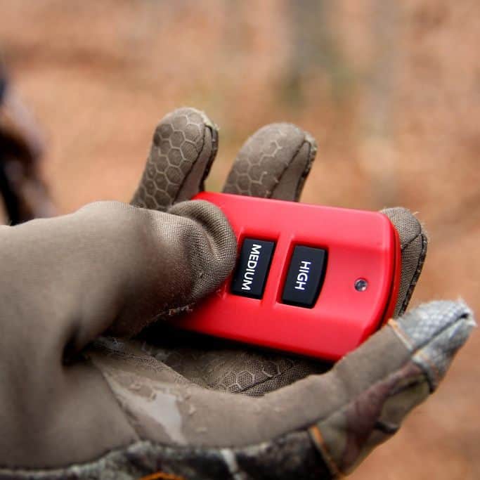 remote control of a heated insole