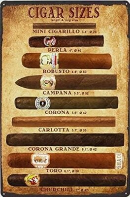 AMELIA SHARPE Cigars Metal Tin Sign