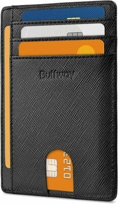 Buffway Minimalist Front Pocket Leather Wallet