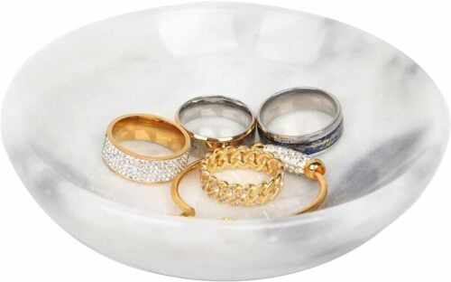 CM CHIC MONDAY Marble Jewelry Dish