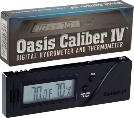 Oasis Caliber Cigar Digital Hygrometer