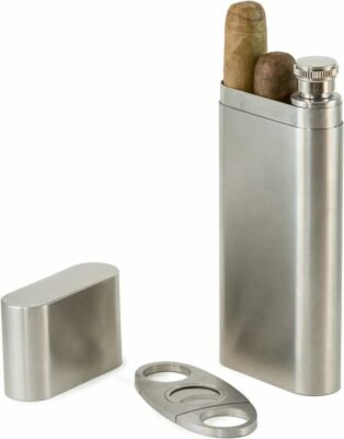 Perfect Pregame Cigar Flask Gift Set
