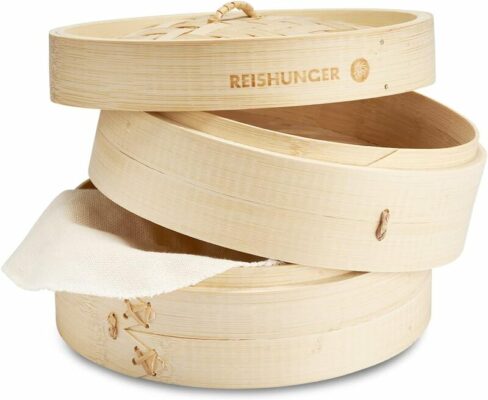 Reishunger Bamboo Steamer Handmade Basket