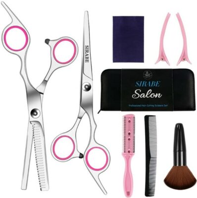Sirabe 9 Pcs Hair Cutting Scissors Set