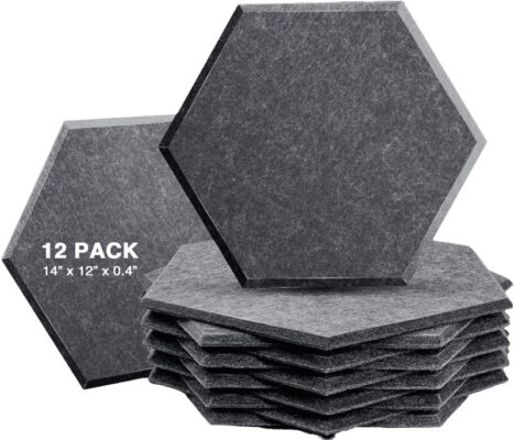 Sonic Acoustics 12 Pack Hexagon Acoustic Panels