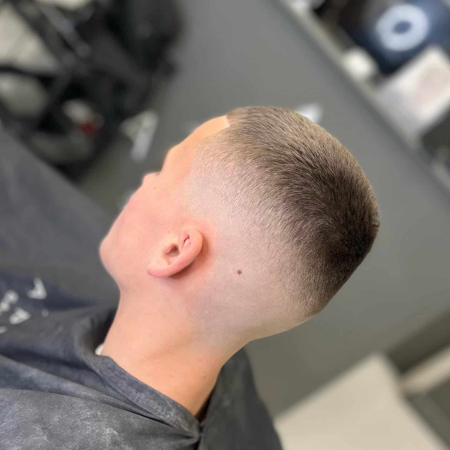 man with fresh haircut
