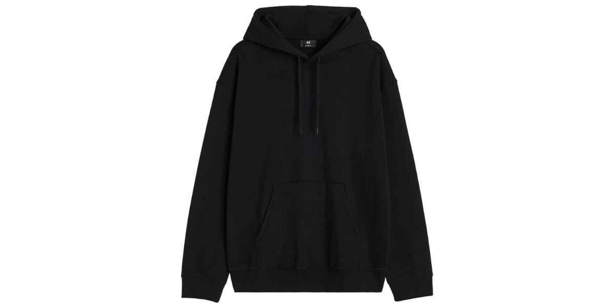 H&M Black Zip Up Hoodie