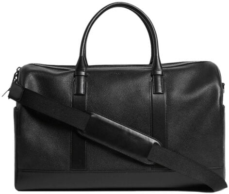 M&S Premium Leather Weekend Bag