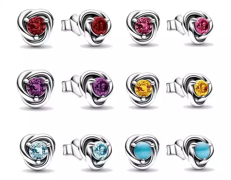 Raw Birthstone Studs