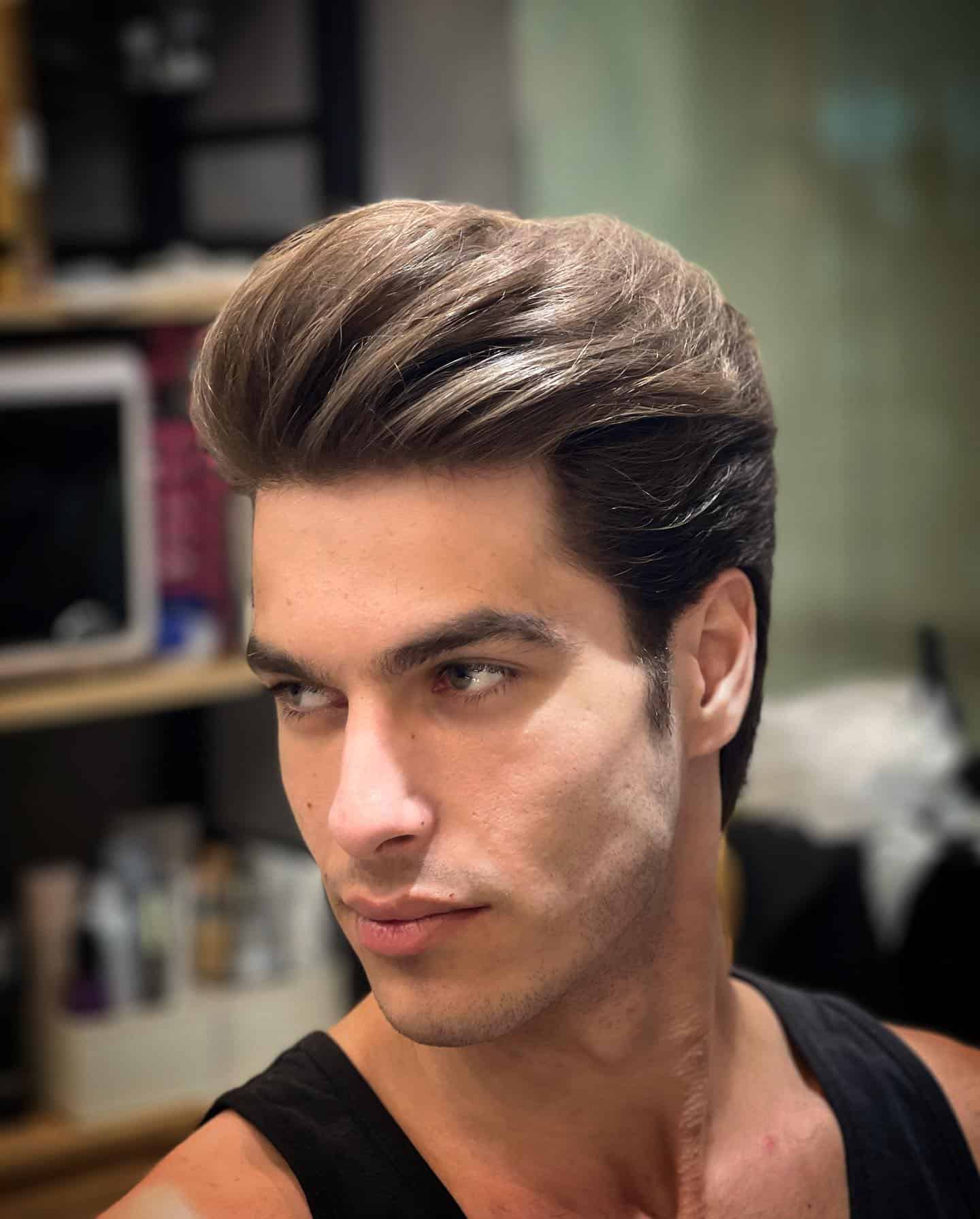 man with classic hairstyle