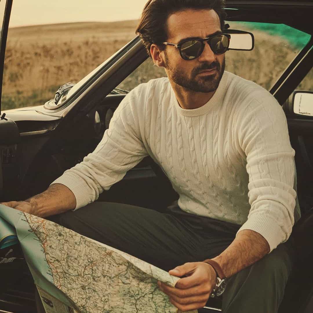 man holding a map