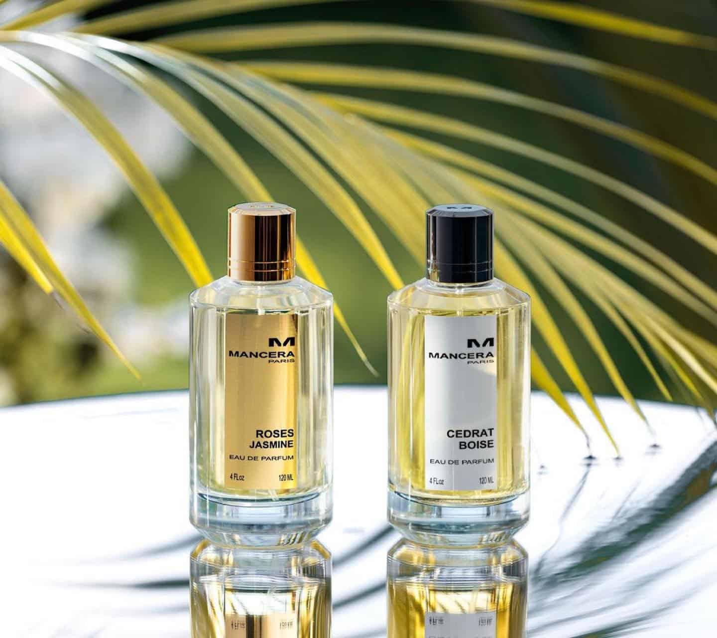 a bottle of roses jasmine and cedrat boise by mancera