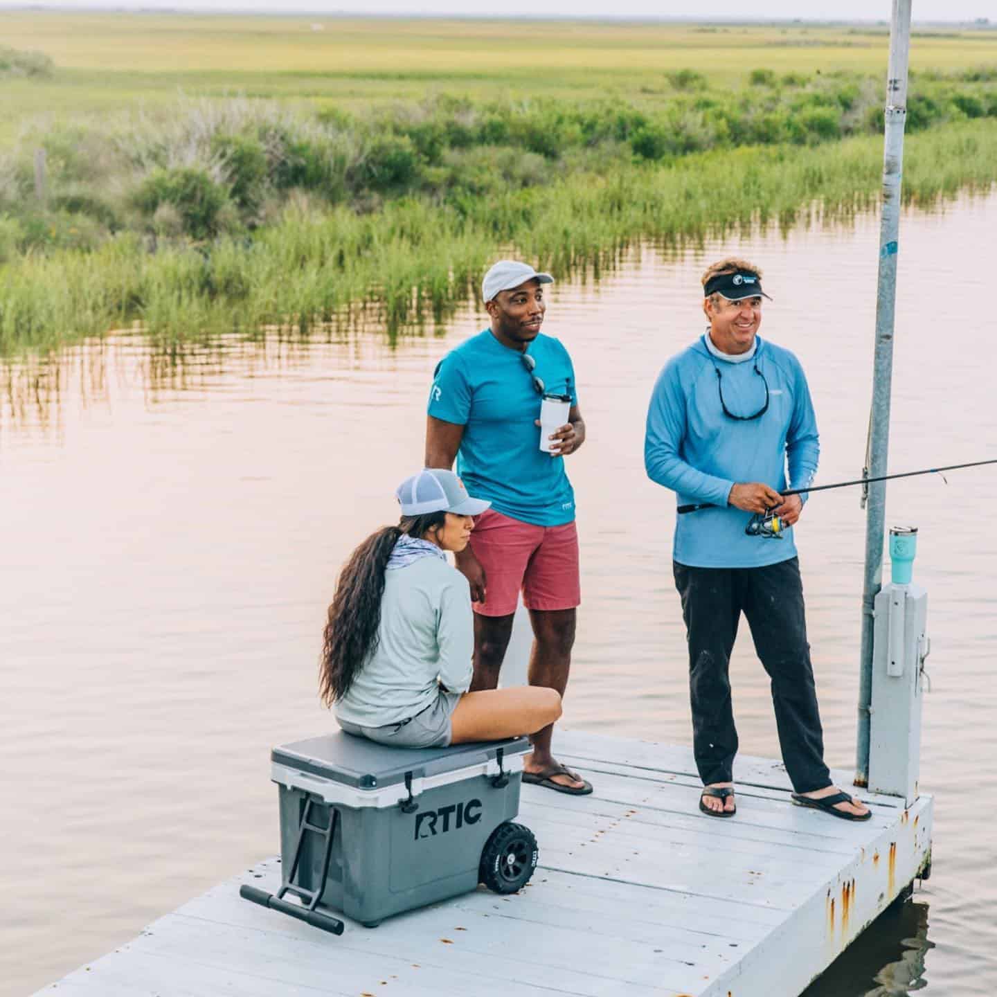fishing with friends