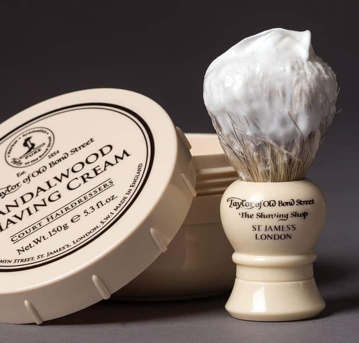sandalwood shaving cream by taylor of old bond street