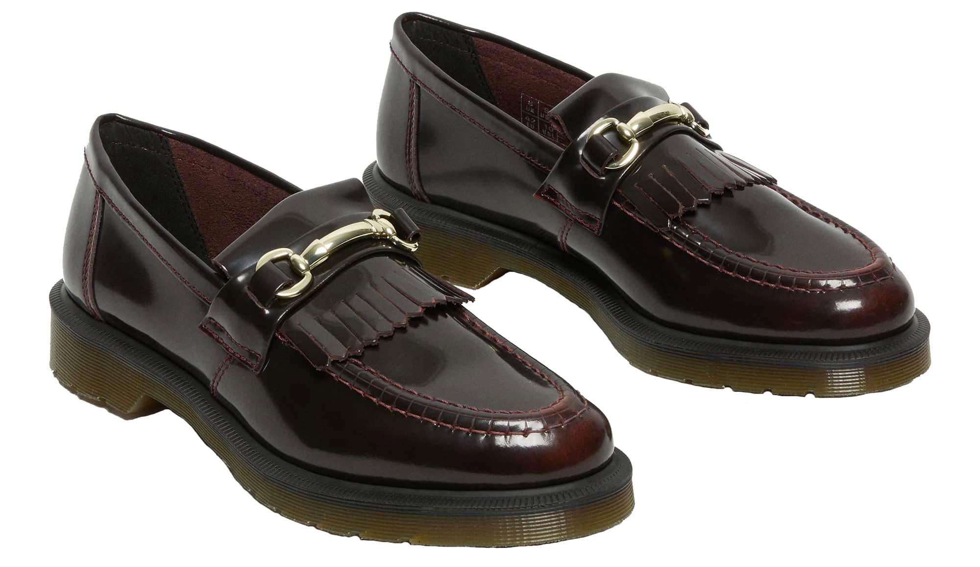 Dr. Martens Adrian Snaffle Smooth Leather Kiltie Loafers
