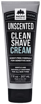 Pacific Shaving Company unscented clean shave cream