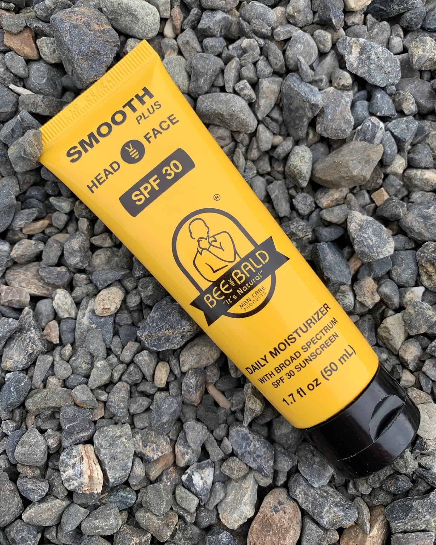a tube of daily moisturizer by bee bald