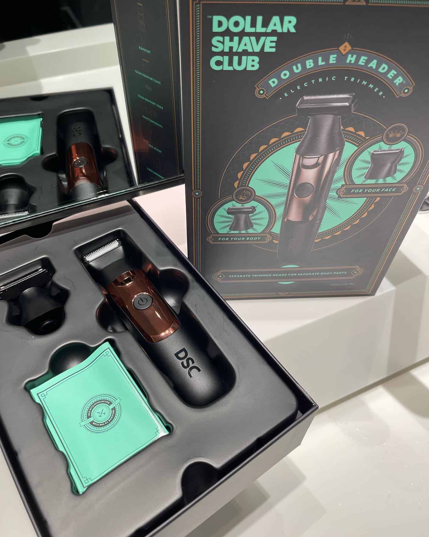 unboxing the dollar shave club double head trimmer