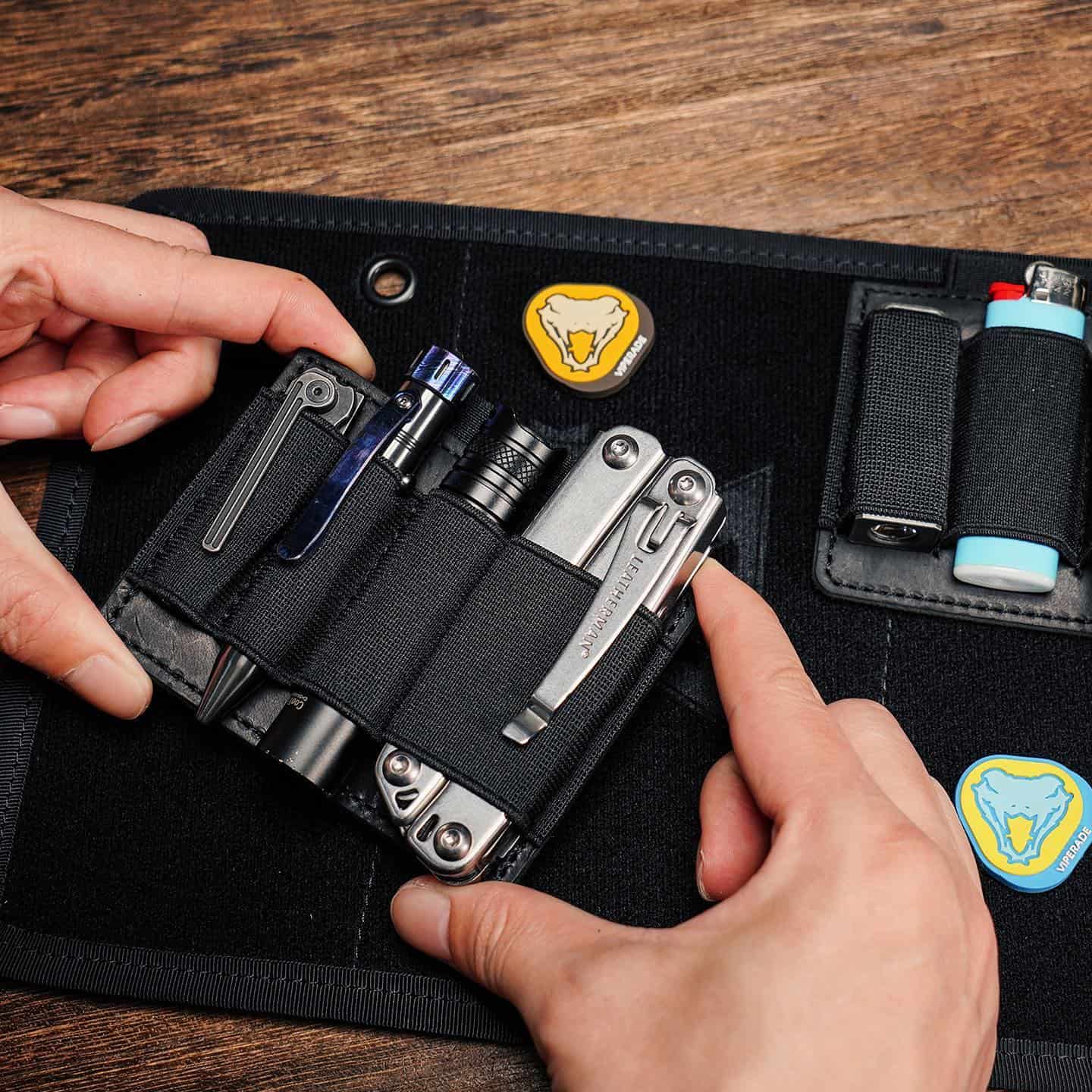 holding an EDC organizer by viperade