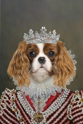 Awesometik Personalized Royal Pet Portrait