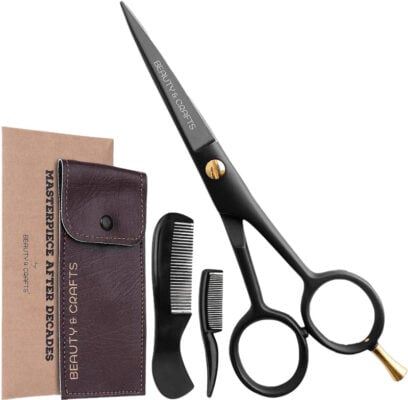 Beauty & Crafts 5” Mustache Scissors