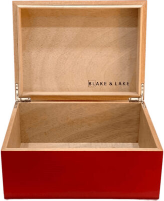 Blake & Lake Wooden Keepsake Box with Lid