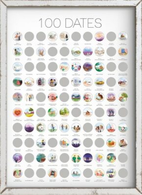 Ivy Co 100 Dates Scratch Off Poster