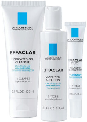 La Roche-Posay Effaclar Dermatological 3 Step Acne Treatment System