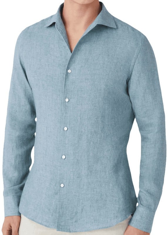 Top pick among the best linen shirts for men: Luca Faloni Portofino Linen Shirt