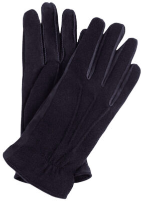 Luca Faloni cashmere and suede gloves