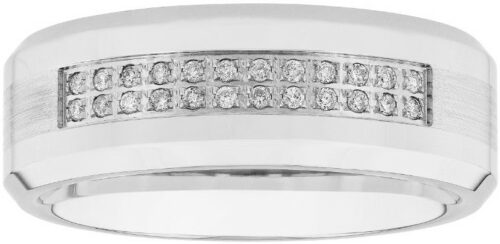 Diamond Cobalt and Stainless Steel Ring