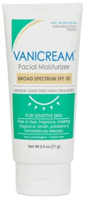 VaniCream Facial Moisturizer Broad Spectrum SPF 30