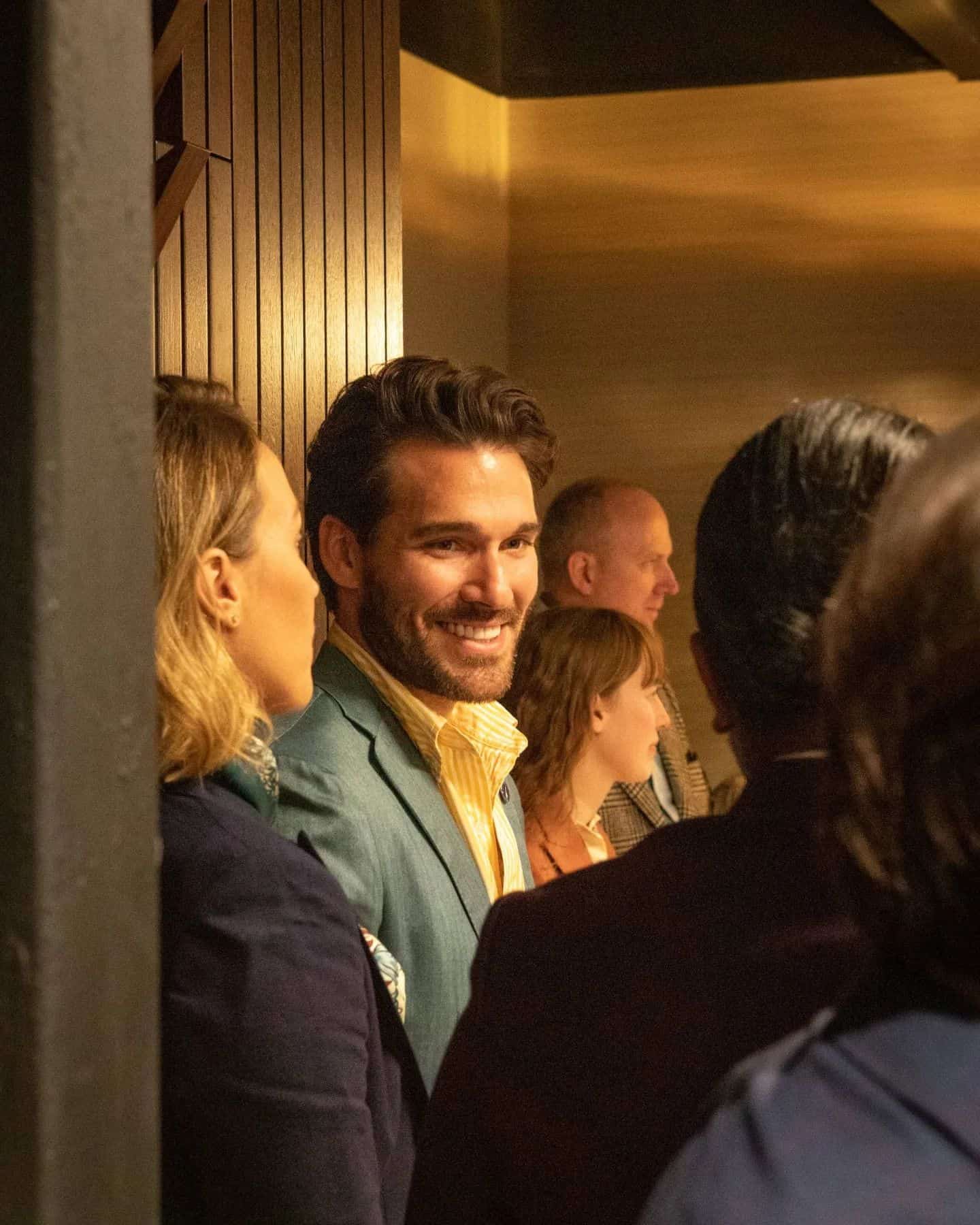 man smiling to the other person