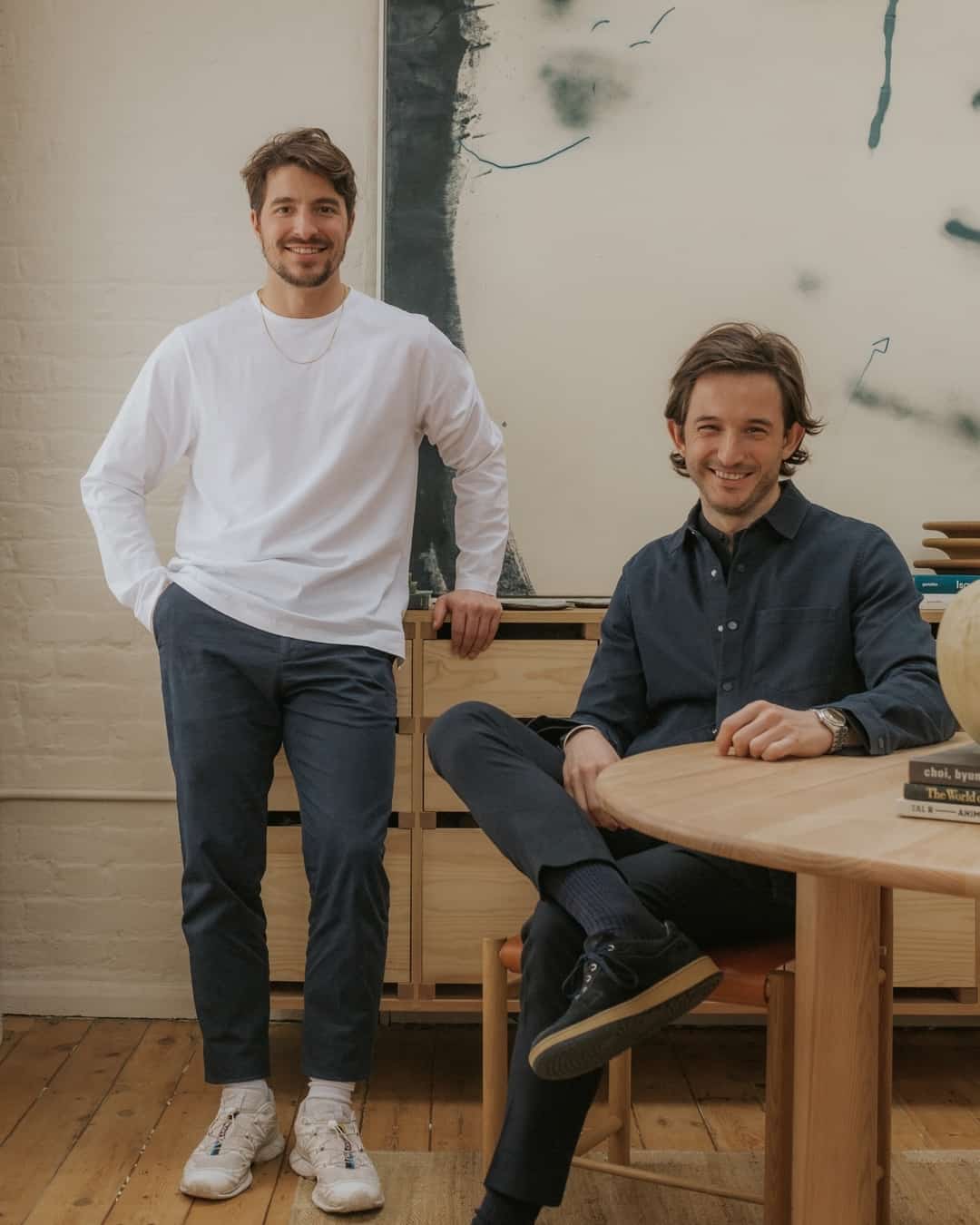 two happy men