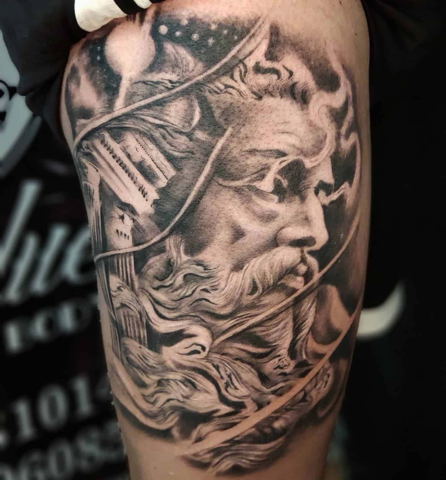 roman god neptune tattoo