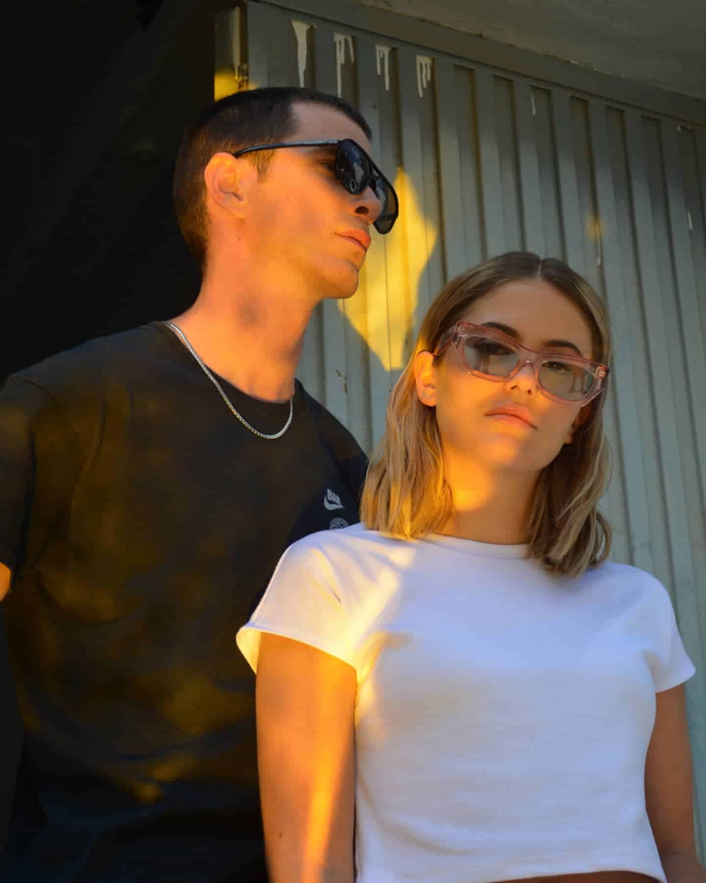 couples wearing meller sunglasses