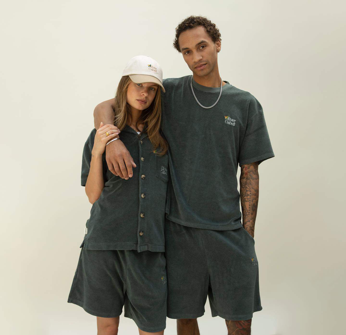 couples wearing a matching outfit
