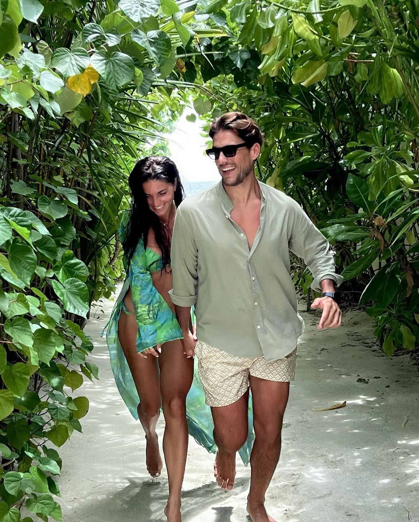 a couple enjoying the maldives vacation