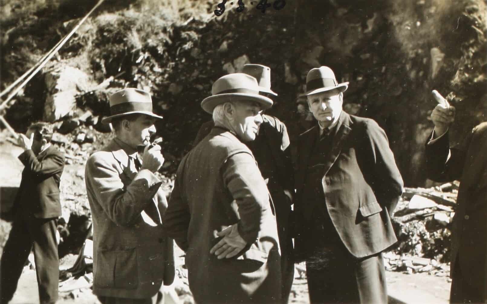 State Electricity Commission, Group of Men at Construction Site, Victoria, 3 May 1940