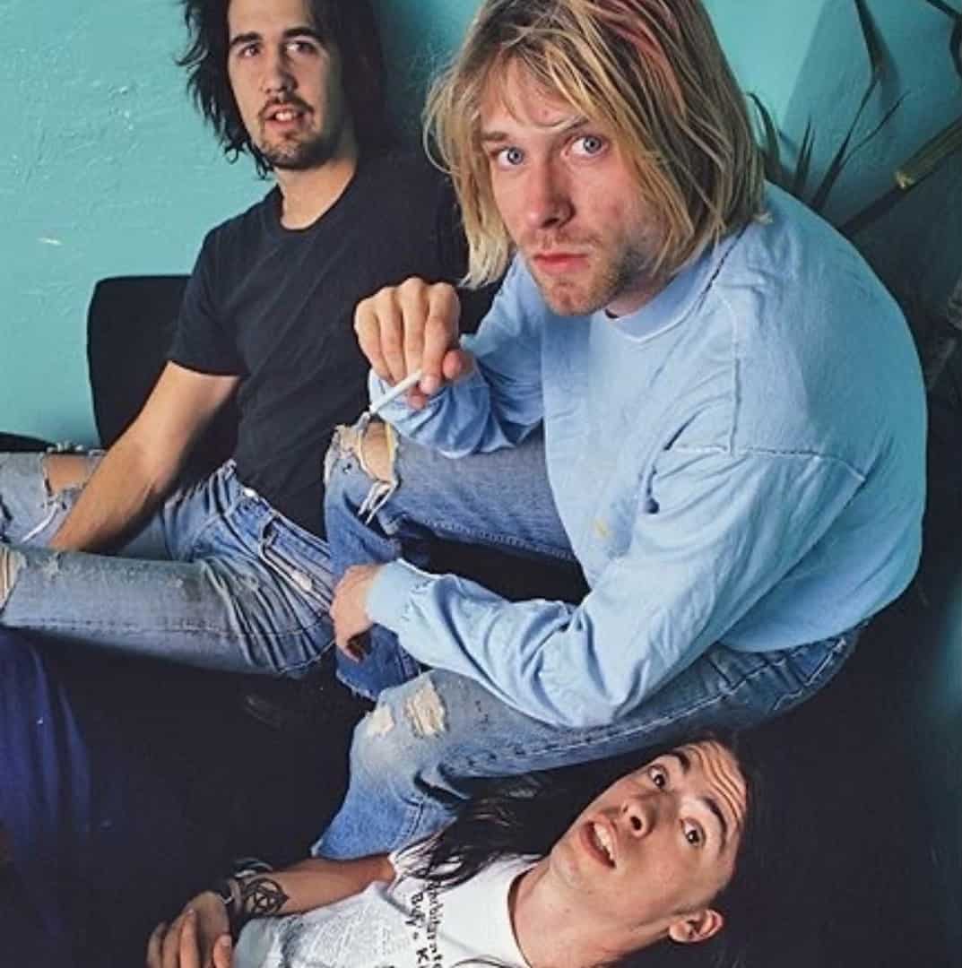 nirvana on the couch 1990s