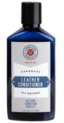 Tops among the best leather conditioners for boots: Cobbler’s Choice Leather Conditioner