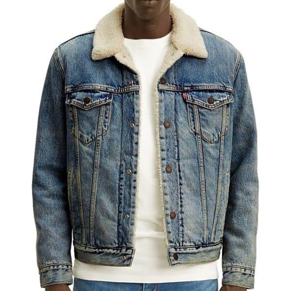 Levi's Sherpa Trucker Jacket for 1980s Men's Fashion
