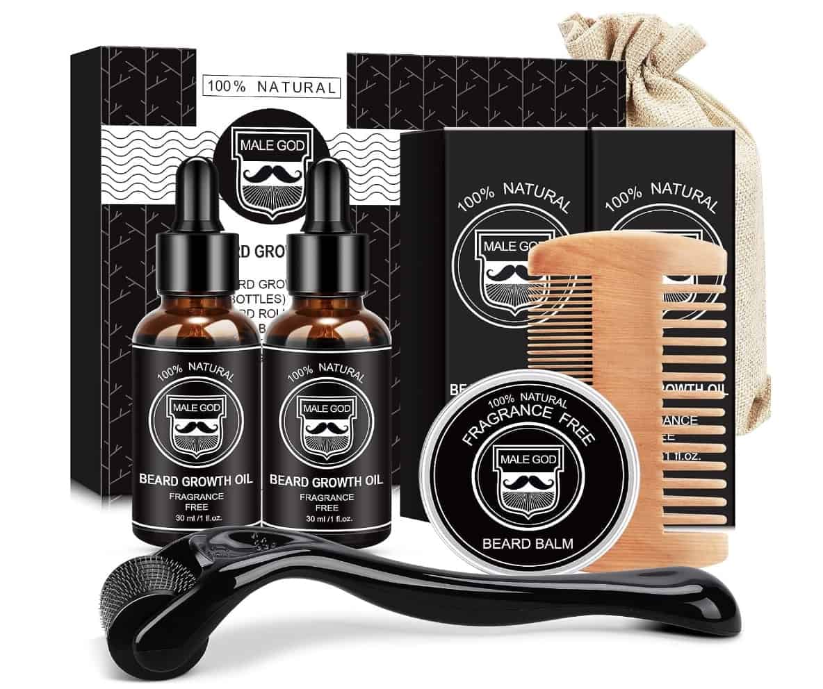 Beard growth kit from male god