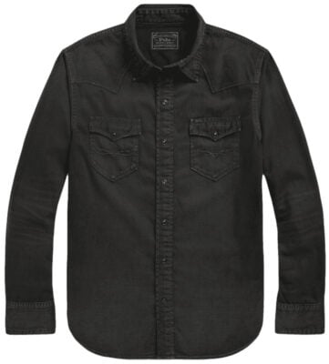 Ralph Lauren Garment-Dyed Denim Western Shirt