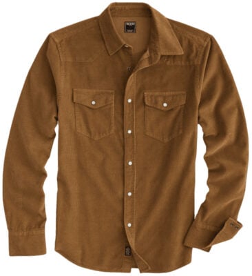 Todd Snyder Corduroy Western Shirt in Caramel
