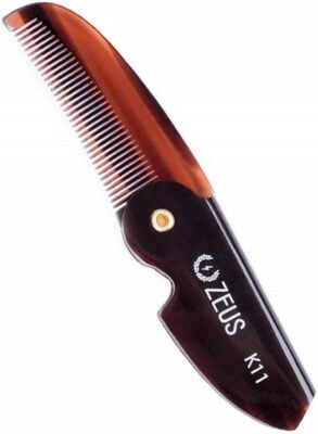 Zeus Folding Mustache Comb